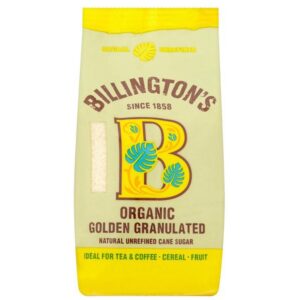 Billington’s Natural Golden Granulated Unrefined Cane Sugar (1KG)
