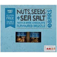 M&S Nuts Seeds & Sea Salt Bars 4x(40G)